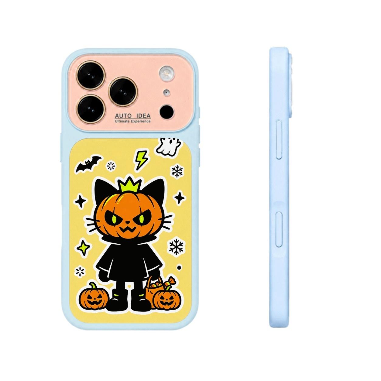 Halloween Pumpkin Cat Magnetic phone case, view 1
