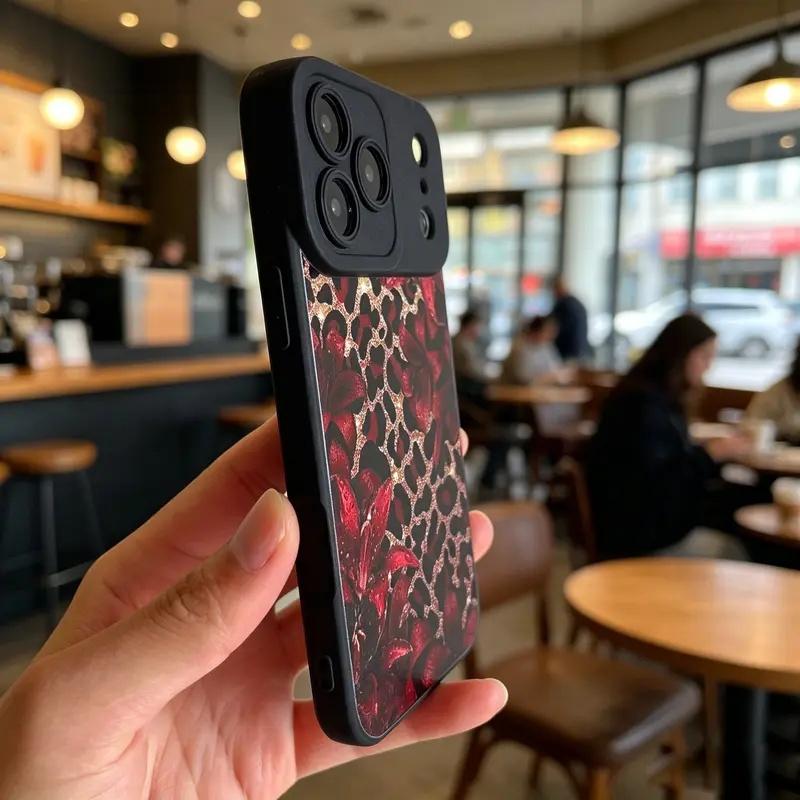 Floral Leopard Phone Case phone case, view 8