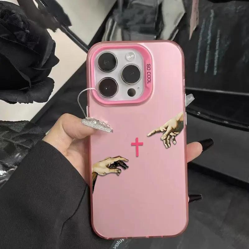 Creation Of Adam Hands Phone Case — Edition 8145 phone case, view 4