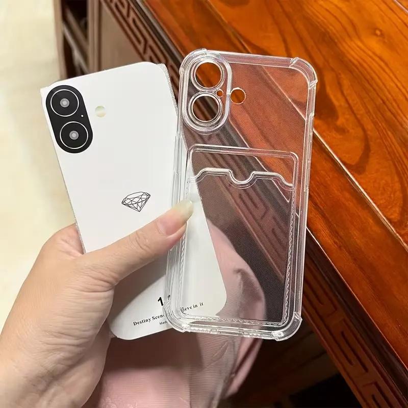 Clear Card Holder Phone Case — Edition 7729 phone case, view 1