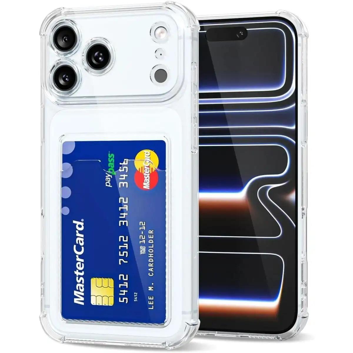 Clear Card Holder Phone Case — Edition 7729 phone case, view 9