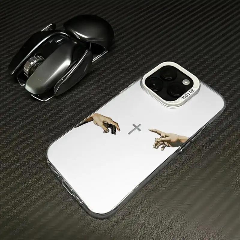 Creation Of Adam Hands Phone Case — Edition 8145 phone case, view 9