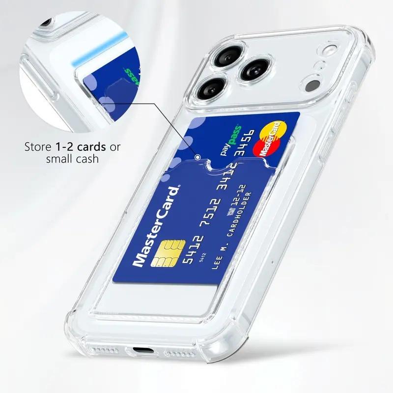Clear Card Holder Phone Case — Edition 7729 phone case, view 3