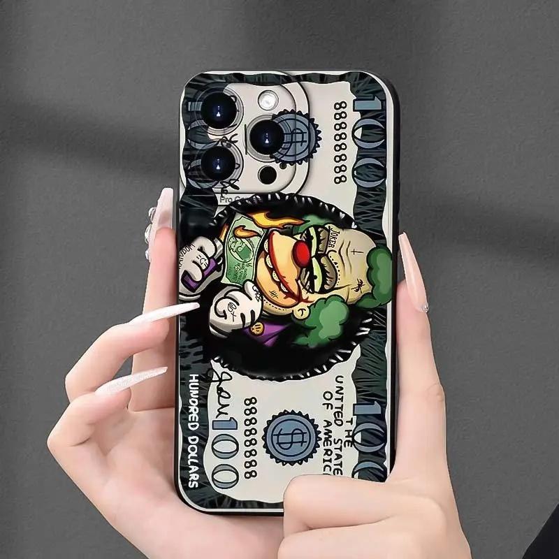 Clown Dollar Bill Iphone Case phone case, view 3