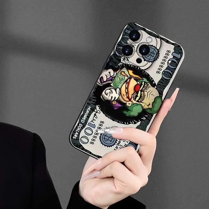 Clown Dollar Bill Iphone Case phone case, view 5