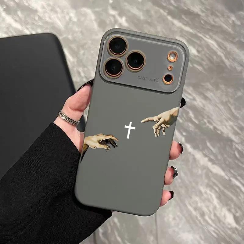 Creation Of Adam Hands Phone Case — Edition 7377 phone case, view 19