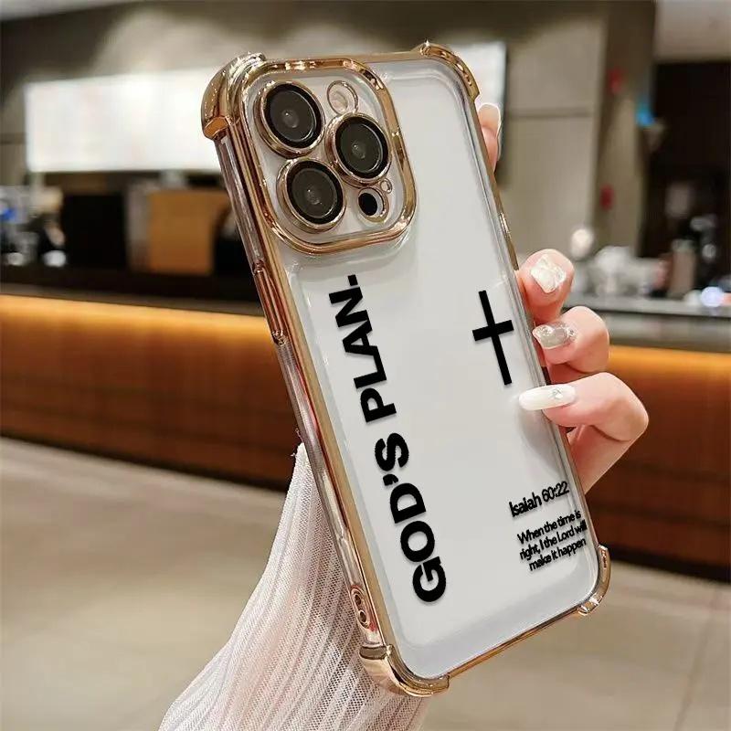 God'S Plan Clear Phone Case phone case, view 1