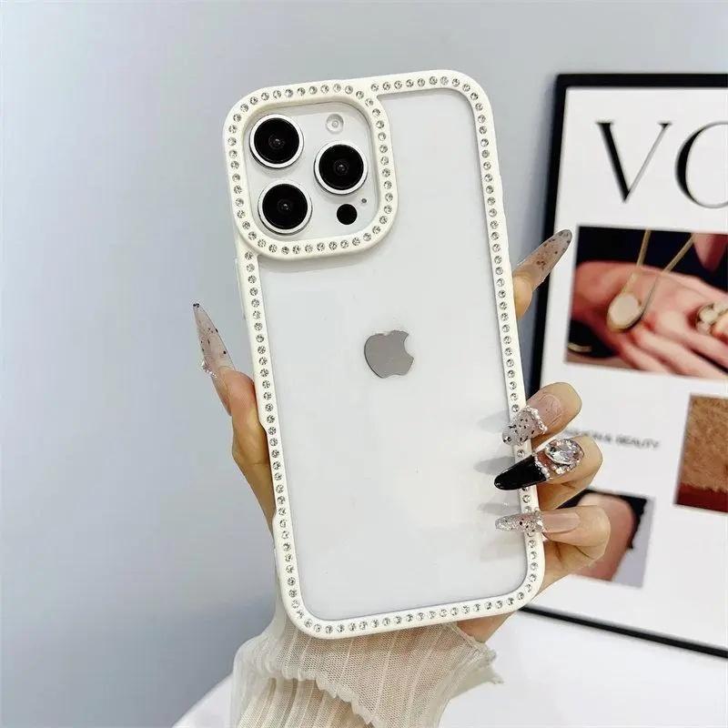 Rhinestone Border Iphone Case phone case, view 6