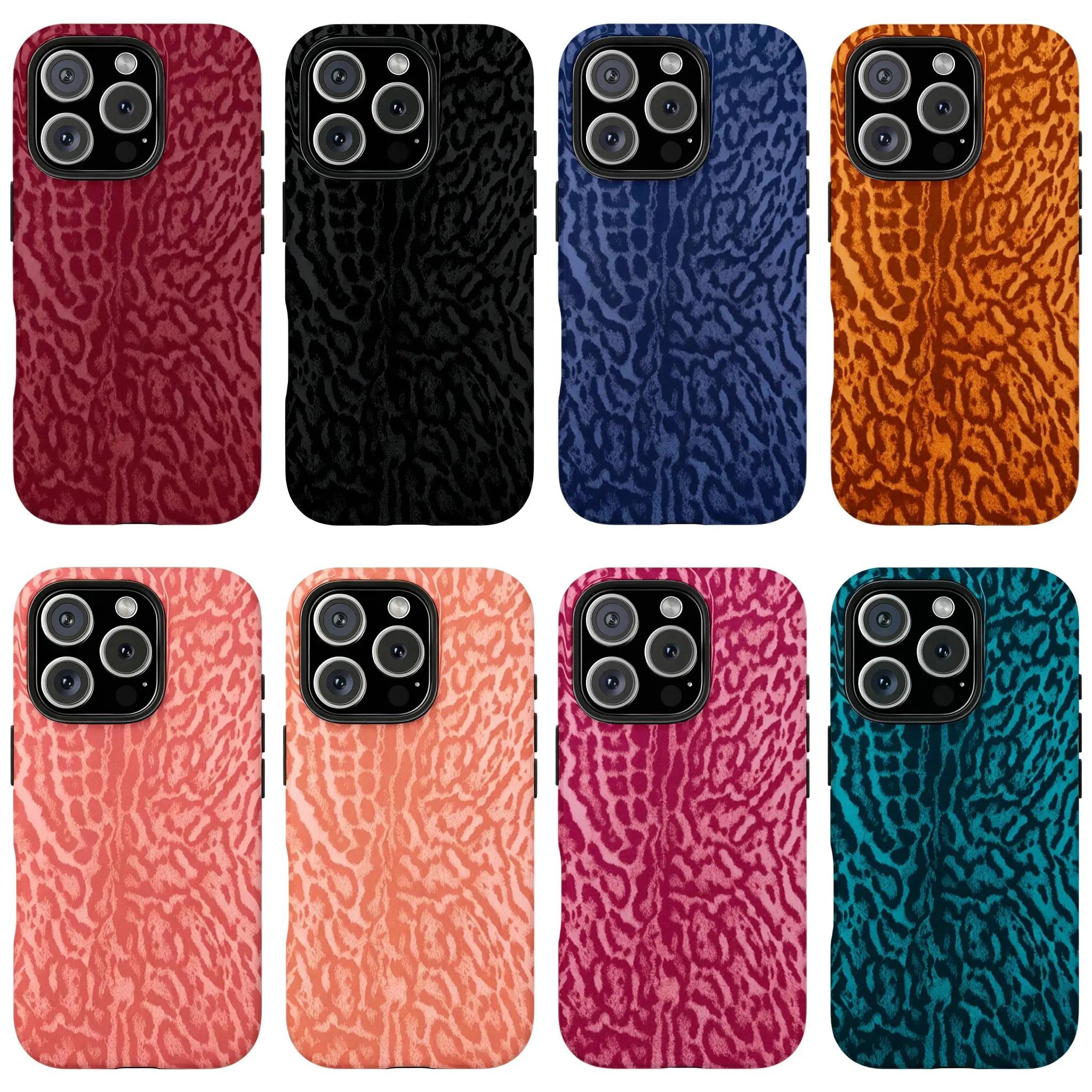 Leopard Print Magnetic Tough phone case, view 1