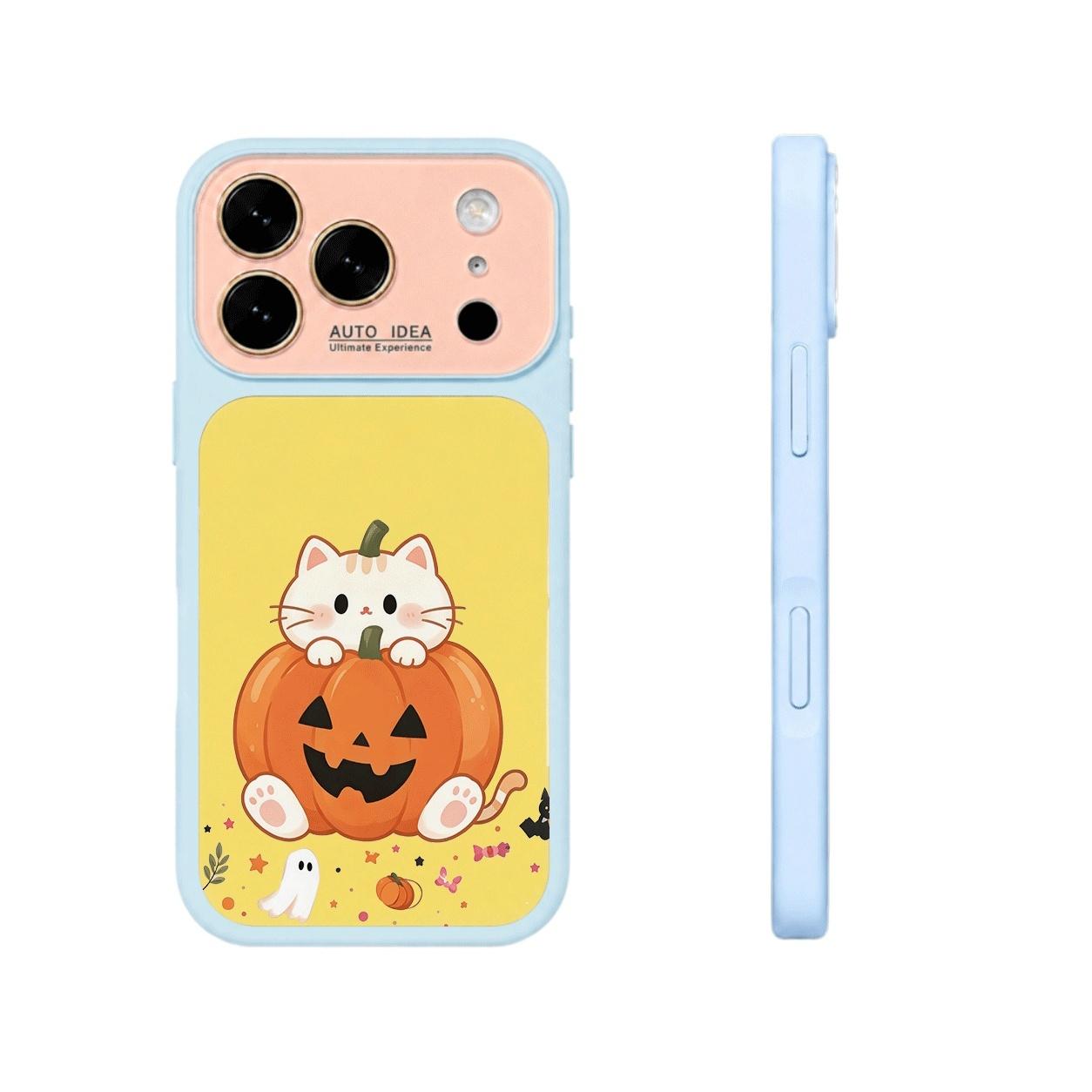 Cute Halloween Pumpkin Cat Magnetic phone case, view 1
