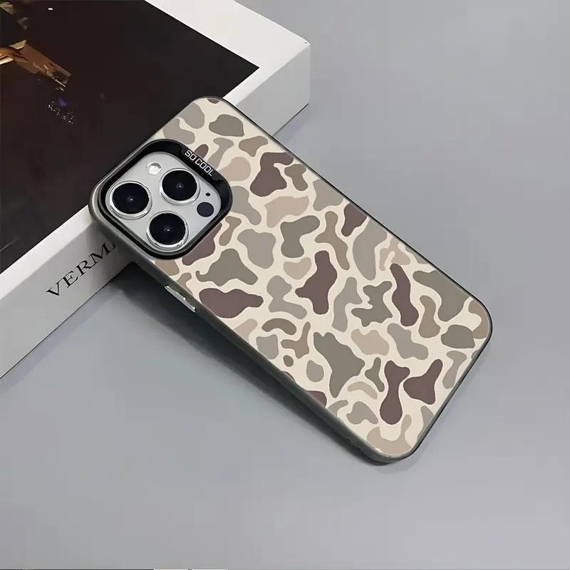 Neutral Camouflage Iphone Case phone case, view 3