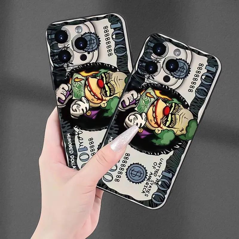 Clown Dollar Bill Iphone Case phone case, view 4