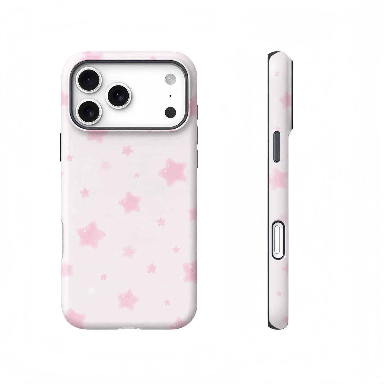Pink Star Aesthetic Magnetic Compatible phone case, view 1