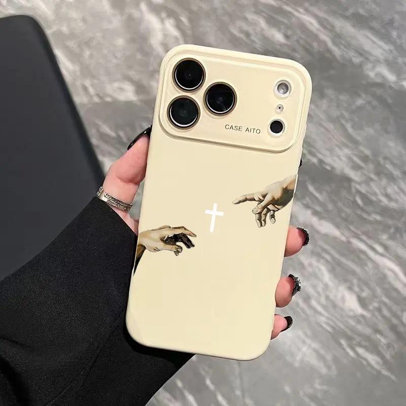 Creation Of Adam Hands Phone Case — Edition 7377 phone case, view 21