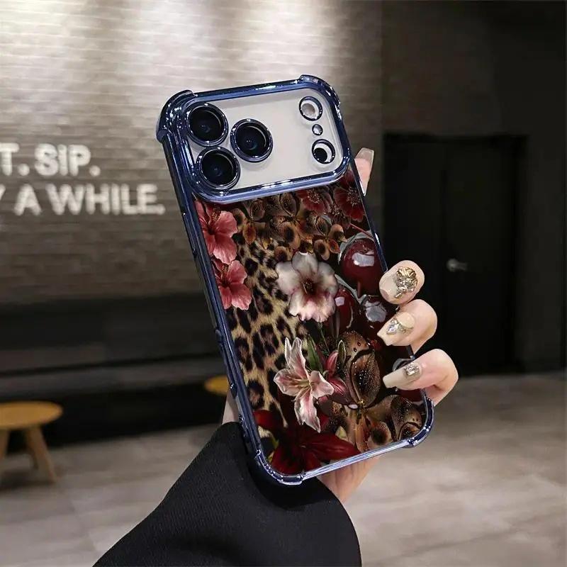 Leopard Floral Phone Case phone case, view 5