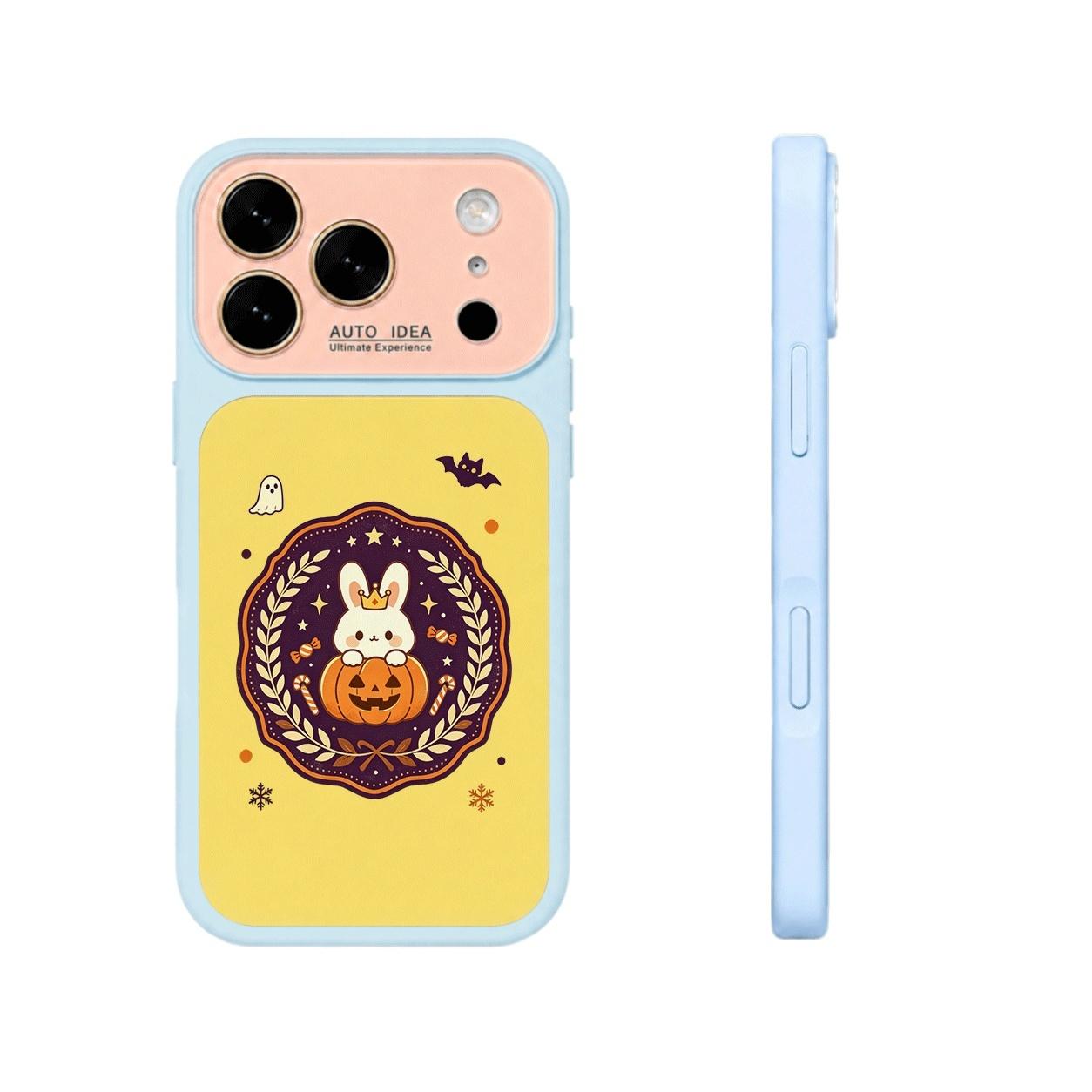 Cute Bunny Pumpkin Halloween Magnetic phone case, view 1