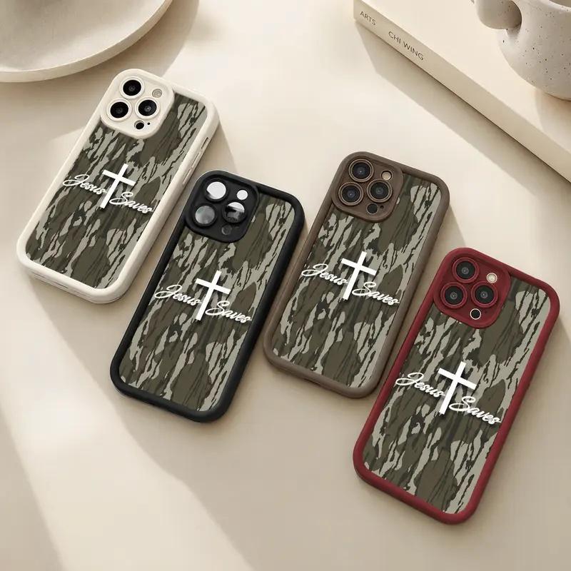 Camouflage Jesus Saves Phone Case phone case, view 2