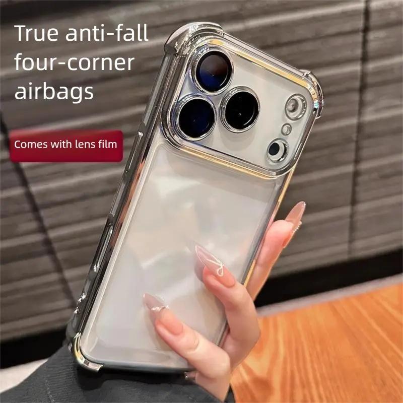 Black Four Corner Bumper Iphone Case phone case, view 4