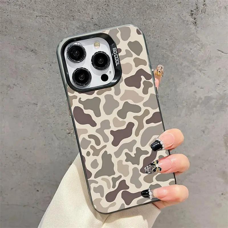Neutral Camouflage Iphone Case phone case, view 1