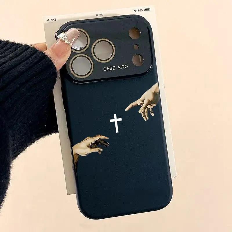 Creation Of Adam Hands Phone Case — Edition 7377 phone case, view 16