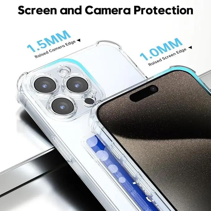 Clear Card Holder Phone Case — Edition 7729 phone case, view 4