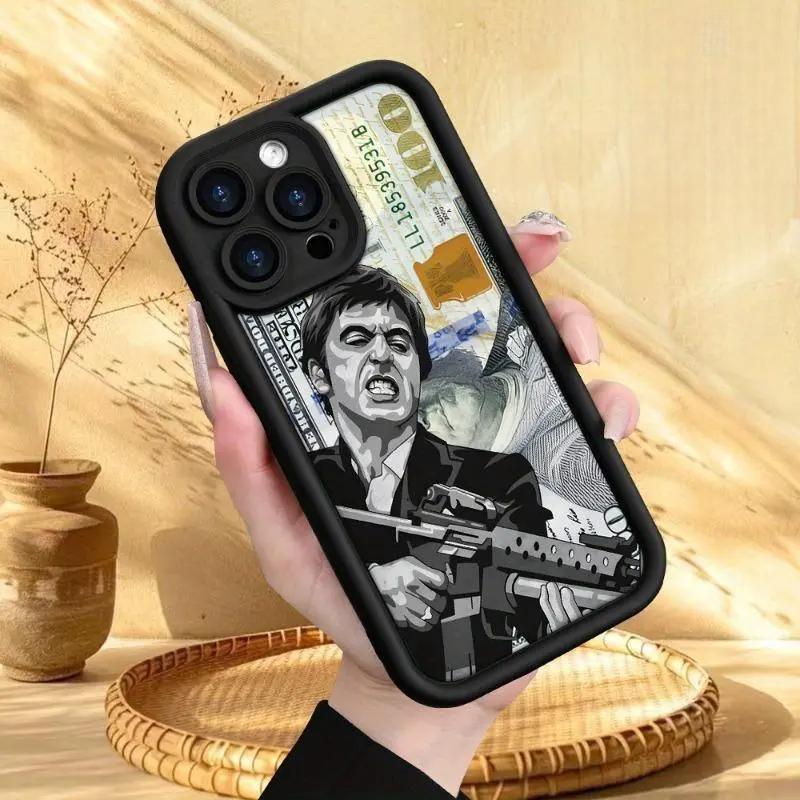 Creative Scar Face Painted Animal Pattern Customized phone case, view 1