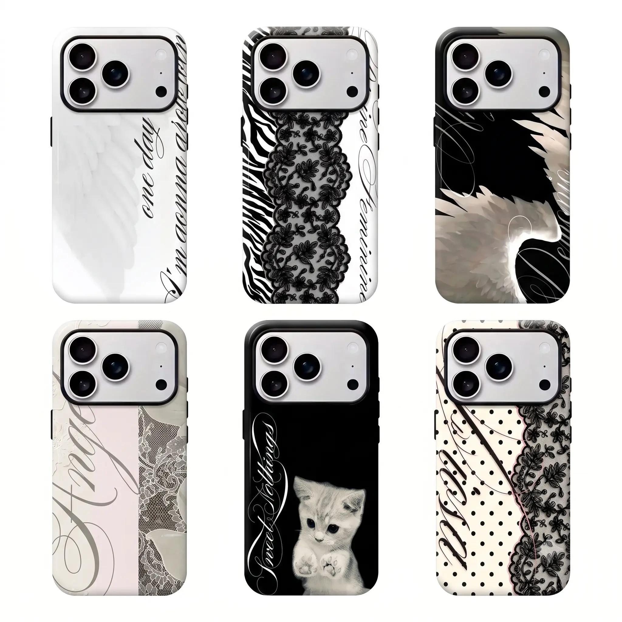 Angel Wing Lace Magnetic phone case, view 1