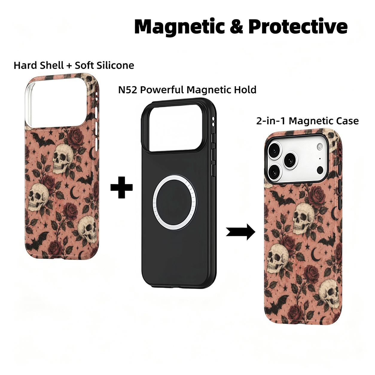 Skull Phone Case phone case, view 6