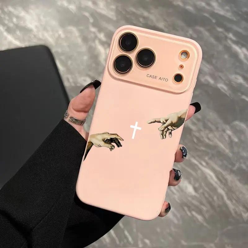 Creation Of Adam Hands Phone Case — Edition 7377 phone case, view 17