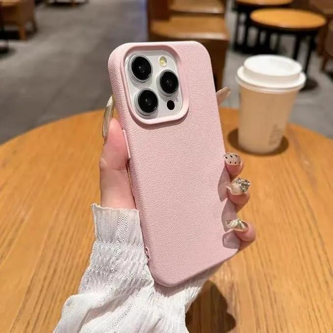 Solid Color Leather Texture Iphone Case phone case, view 4
