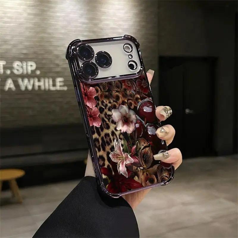 Leopard Floral Phone Case phone case, view 6