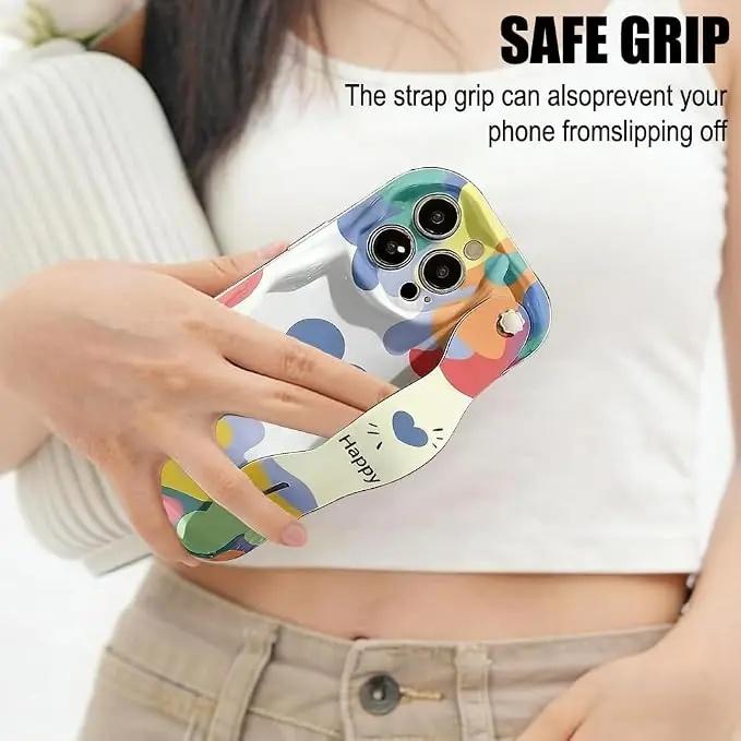 Colorful Heart Print Iphone Case phone case, view 3