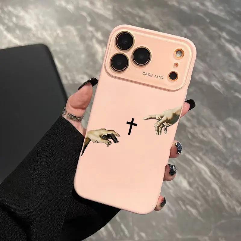 Creation Of Adam Hands Phone Case — Edition 7377 phone case, view 12