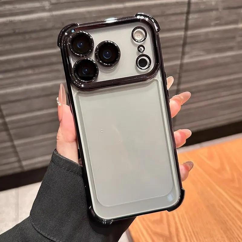 Black Four Corner Bumper Iphone Case phone case, view 1