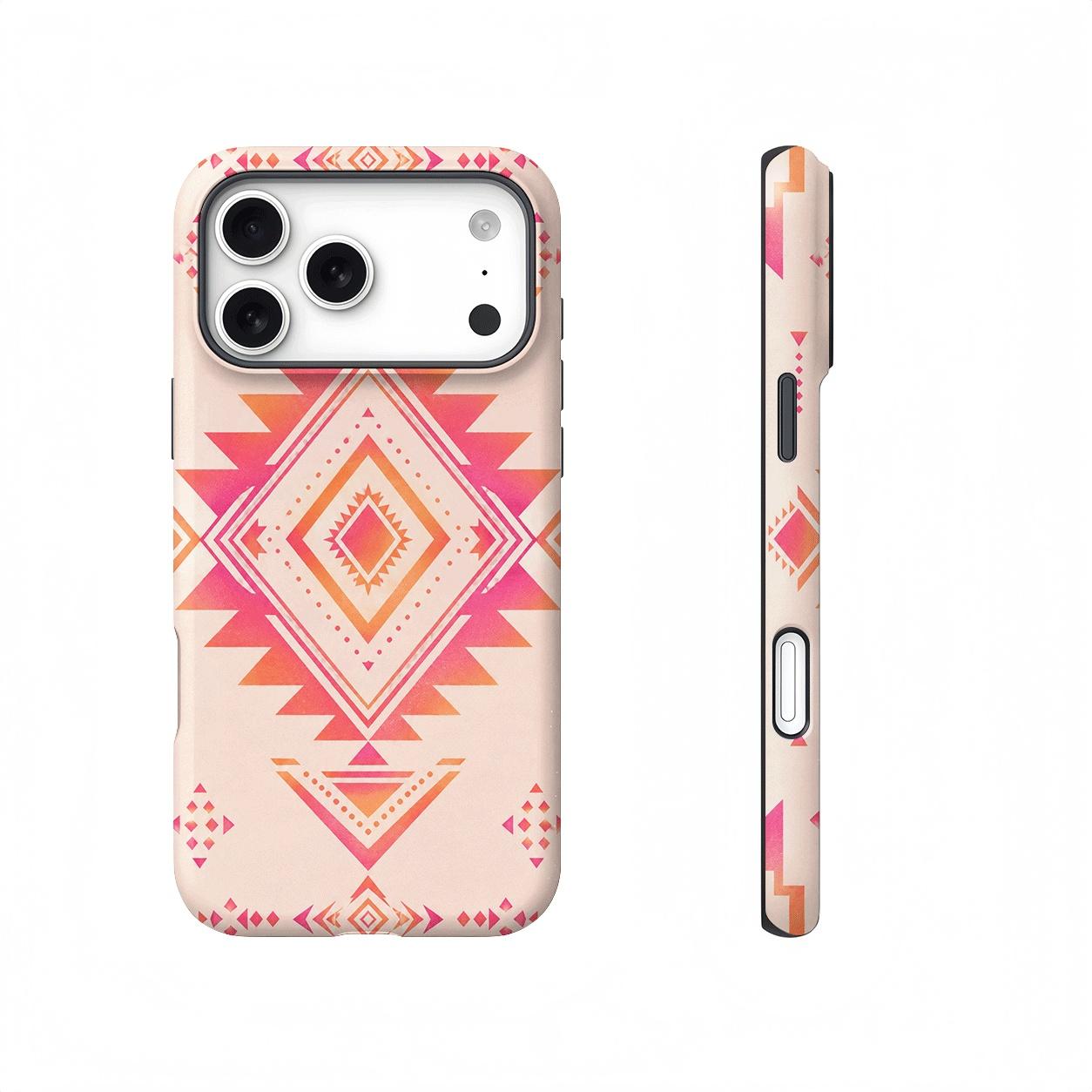 Pastel Geometric Magnetic Compatible phone case, view 1