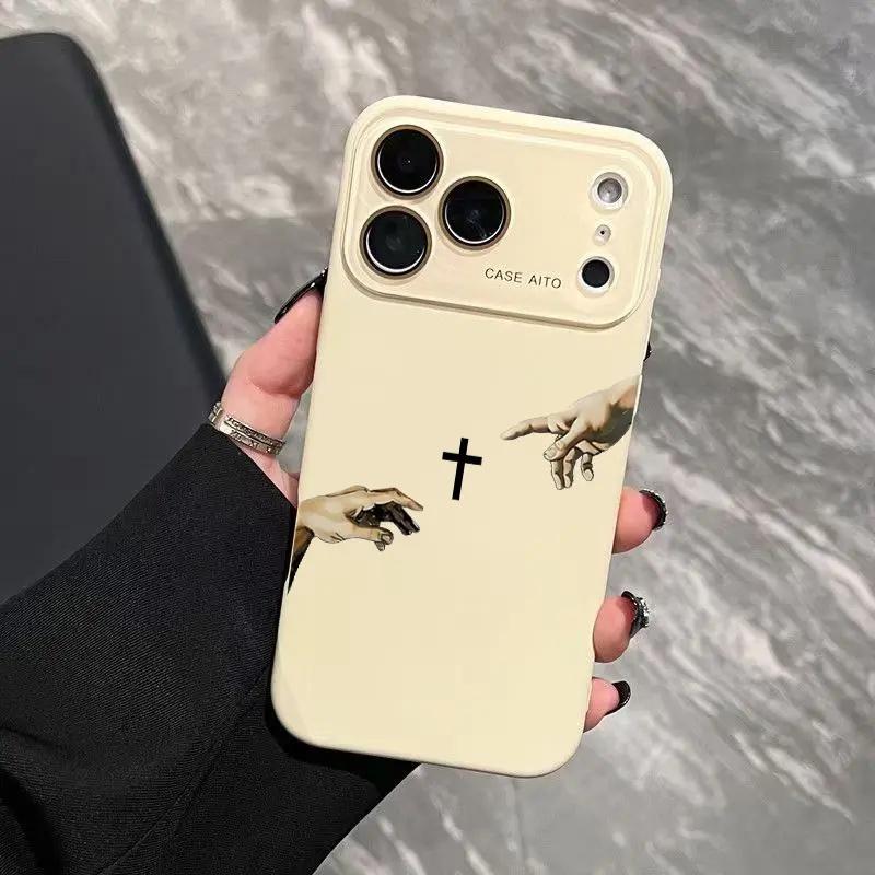 Creation Of Adam Hands Phone Case — Edition 7377 phone case, view 13