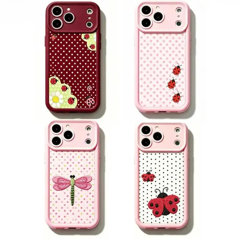 Cristnu Pink Ladybug phone case, view 1