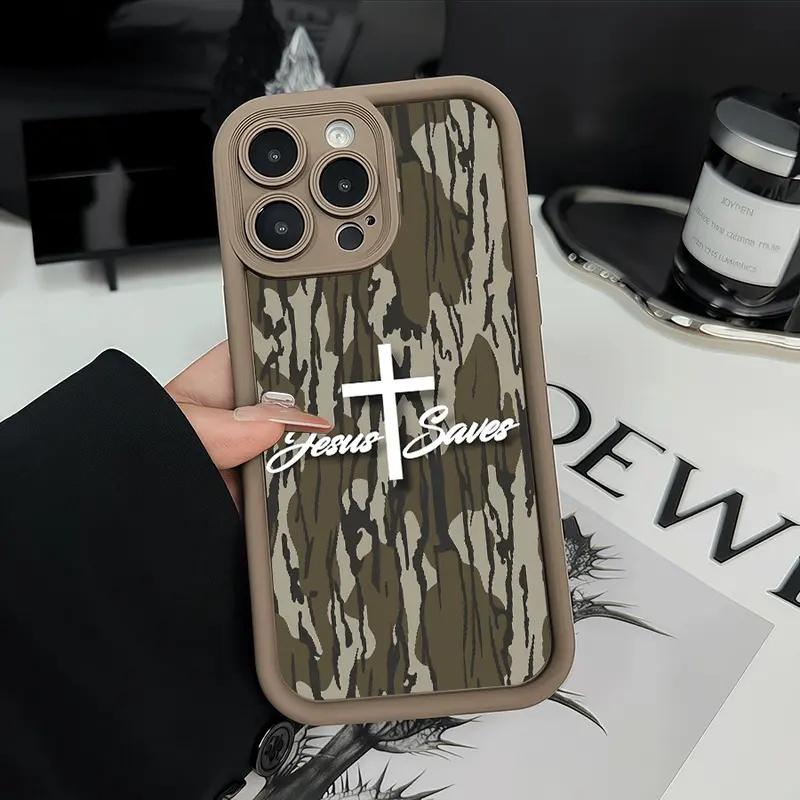 Camouflage Jesus Saves Phone Case phone case, view 11