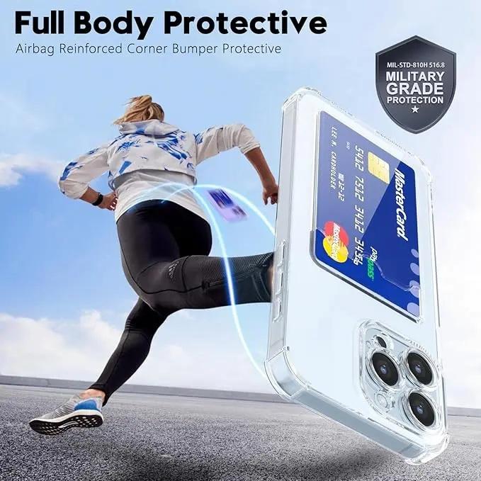 Clear Card Holder Phone Case — Edition 7729 phone case, view 6