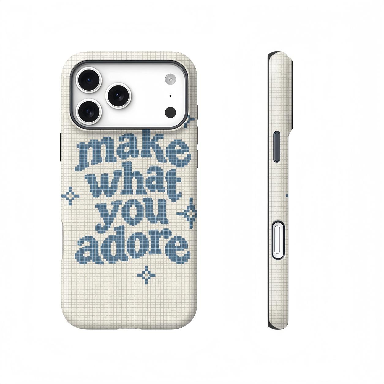 Make What You Adore Quote Magnetic Compatible phone case, view 1