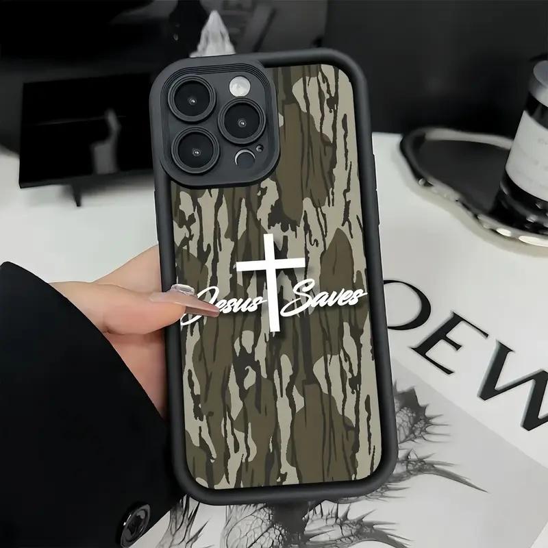 Camouflage Jesus Saves Phone Case phone case, view 5