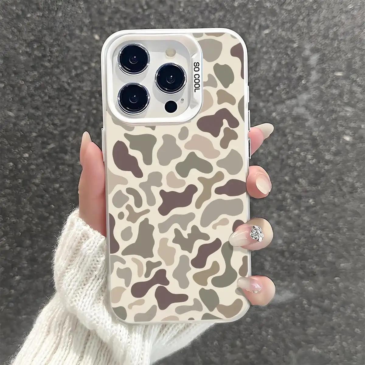 Neutral Camouflage Iphone Case phone case, view 10