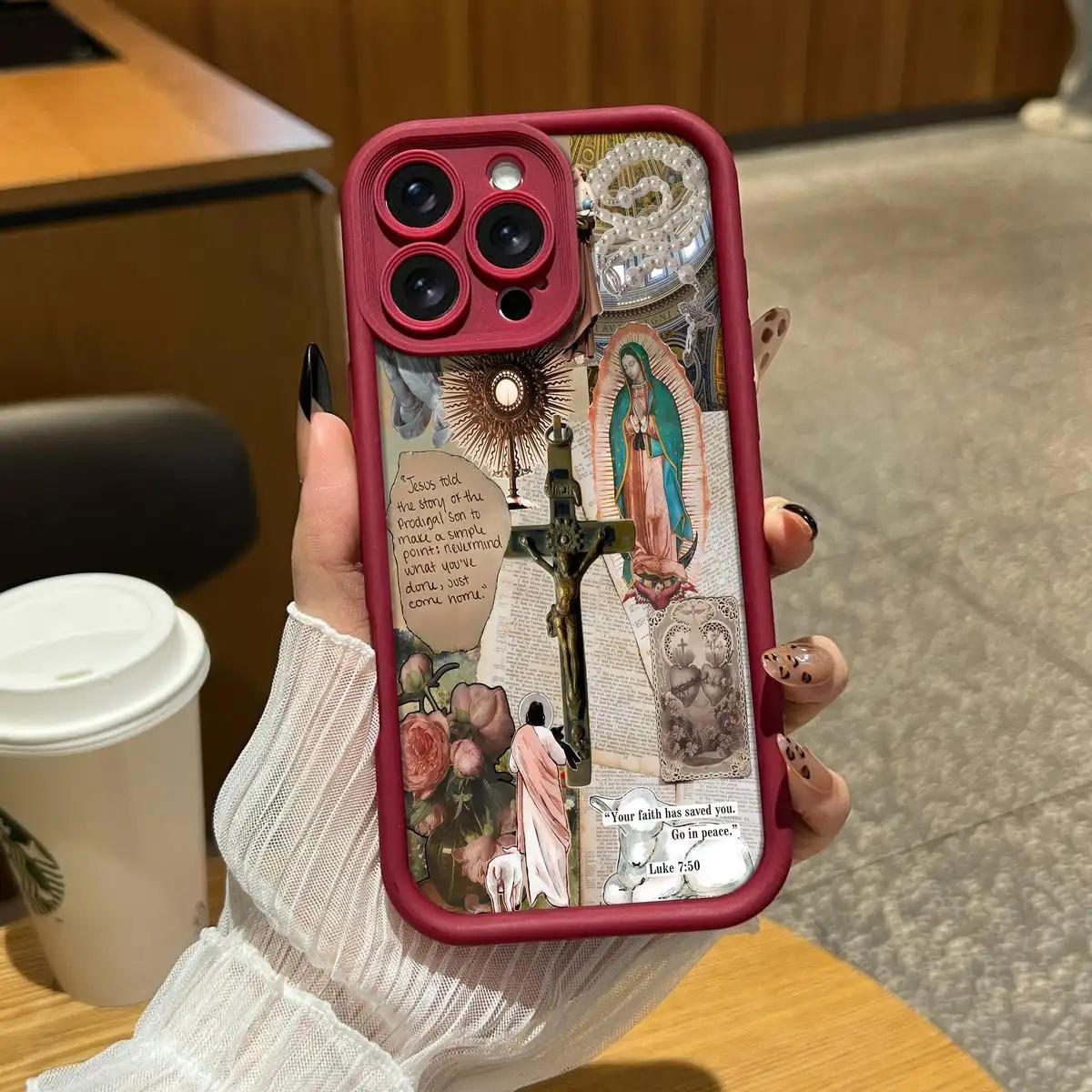 Virgin Mary Collage Phone Case phone case, view 10