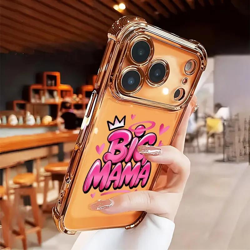 Crown Big Mama Quote Soft Silicone phone case, view 1