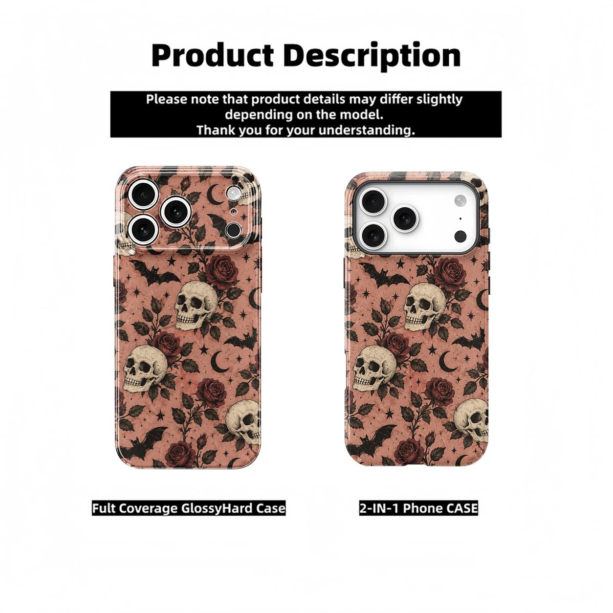 Skull Phone Case phone case, view 2