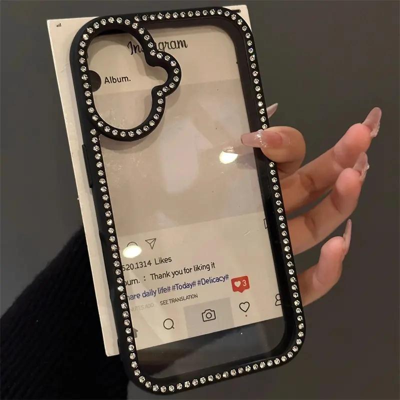 Rhinestone Border Iphone Case phone case, view 9