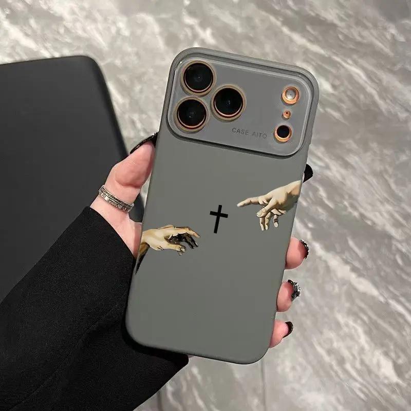 Creation Of Adam Hands Phone Case — Edition 7377 phone case, view 5