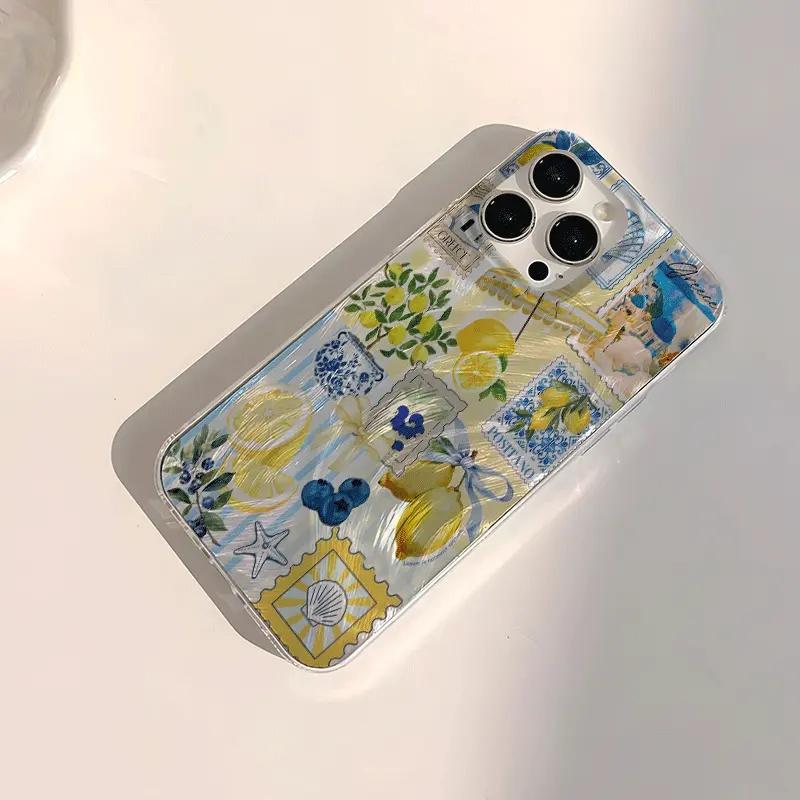 Retro Lemon Stamp Summer Limited Edition phone case, view 1