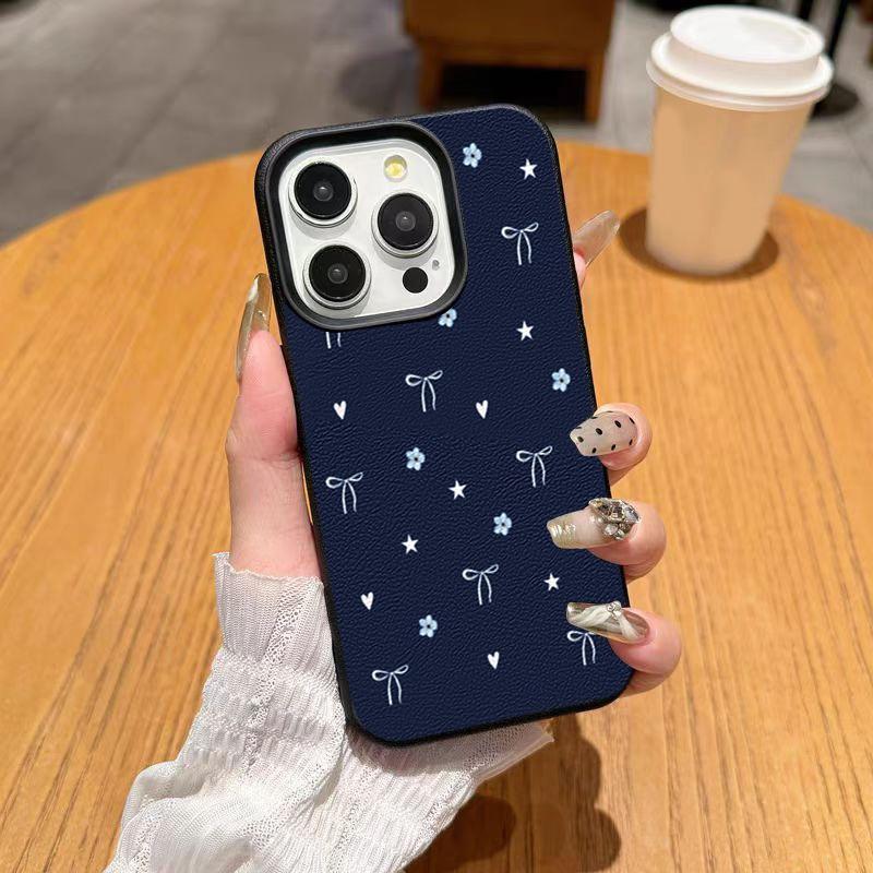 1pc Dark Blue Background phone case, view 4
