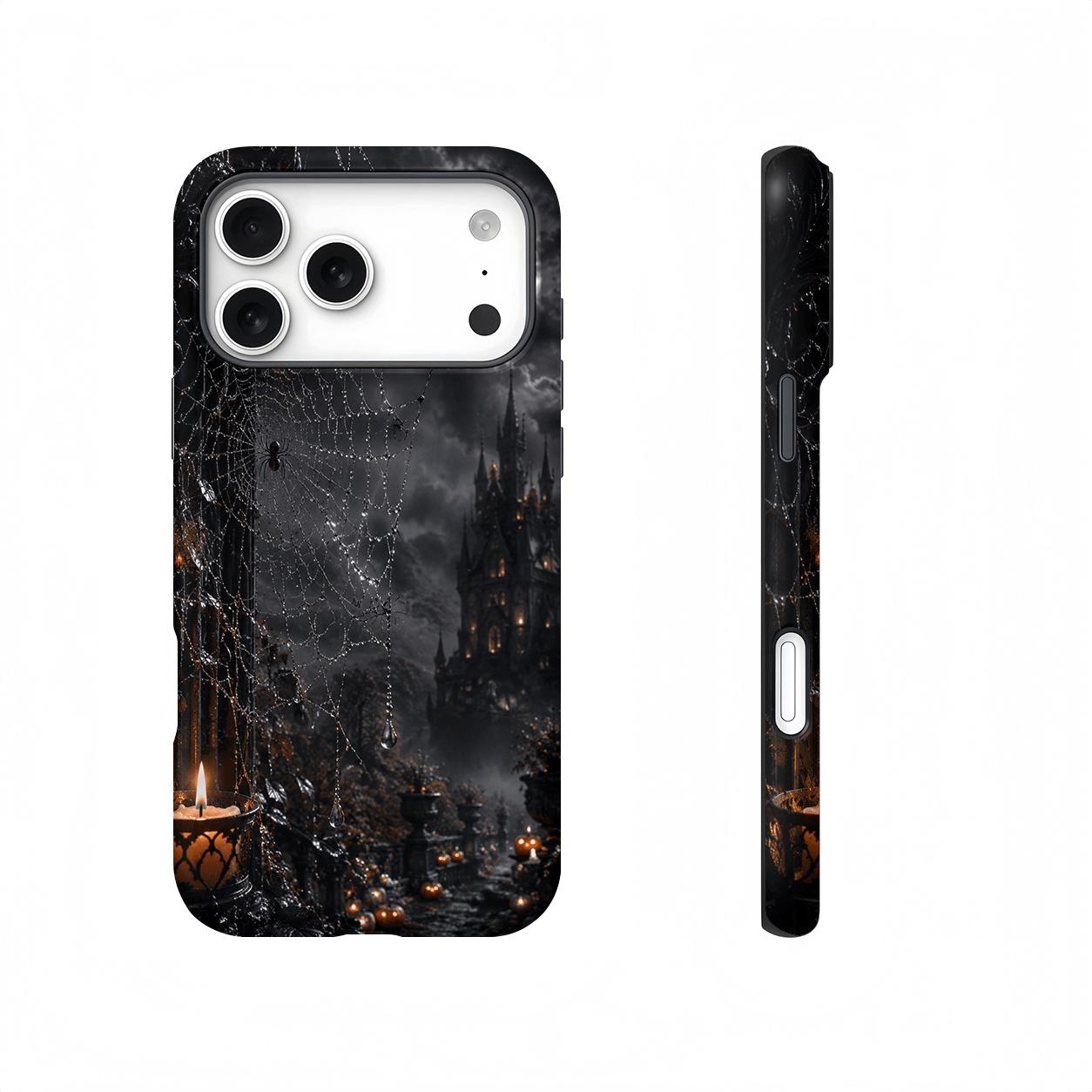 Halloween Spider Web Gothic Castle Magnetic Compatible phone case, view 1